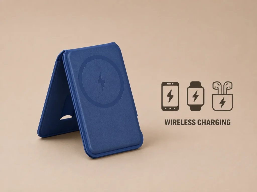 Bamboo Pen Holder with 15W Fast Wireless Charger (100 pieces)